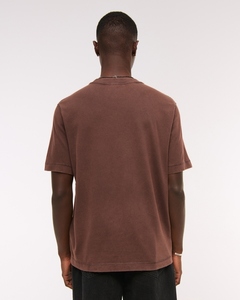 เสื้อยืดวินเทจผู้ชาย ผ้าฝ้ายทรงหลวม คอกลม แขนสั้น สไตล์ลำลอง แฟชั่นพื้นฐาน รับผลิตตามแบบ OEM ODM ขายส่ง - Product Image 4