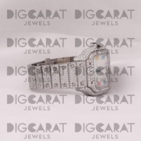 Reloj de Diamantes de Excelente Calidad para Regalo de Cumpleaños o Regalo de San Valentín y Regalo de Navidad Disponible al Mejor Precio