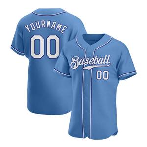Camiseta de Béisbol Personalizada de Algodón/Spandex de Alta Resistencia, Secado Rápido, Impresión por Transferencia de Calor, Tallas Grandes, Personalizable, Diseño 3D para Equipos - Product Image 1
