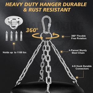 Wholesale With Own Logo Best Supplier Fully Customized Adults Fighting Training PU Heavy Punching <b>Bags</b> with Sand Filling - Product Image 5