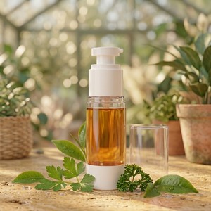 Sérum facial antioxydant à base de plantes avec graines de persil, thé vert et niacinamide OEM MOQ 350 pièces 30ml flacon pompe sans air - Product Image 6