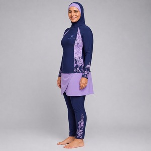 Ensemble Burkini Modeste pour Femmes Musulmanes - 4 Pièces - Jogging - Course à Pied - Séchage Rapide - Écologique - Spandex/Polyester - Toutes Saisons - Product Image 3