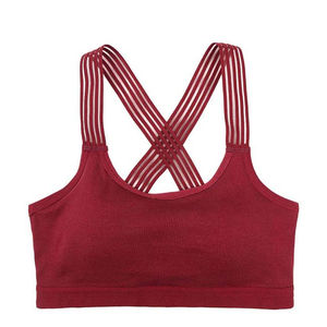 Soutien-gorge de sport personnalisé pour femme – Grande vente – Couleur unie – Taille adulte – Fort maintien – Sans couture – Vêtement de fitness et yoga 2026 - Product Image 1