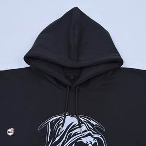 Sweat à capuche noir de haute qualité avec logo personnalisé disponible, imprimé graphique, en molleton de coton, chaud pour l'hiver, pour hommes - Product Image 2