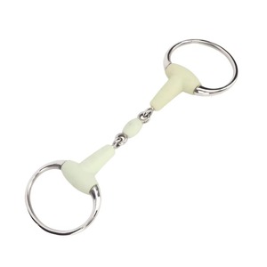 Bocado de Acero Inoxidable para Caballo con Cadena de Rodillos Integrada, Equipo de Entrenamiento Ecuestre - Product Image 1