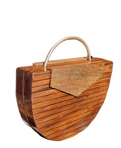 High Quality 100% Natural Acacia Classic Wooden Clutch <b>Bag</b> for Women & Bridal With Handle at Affordable Price by LUXURY CRAFTS - Product Image 1