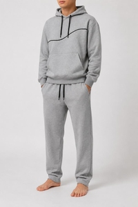 Trending Men Tracksuit Best Quality Men Winter Hooded Casual Solid Tracksuit Long Sleeves High Quality Fleece Breathable <b>LOW</b> MOQ - Product Image 2