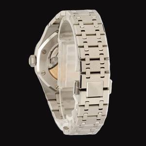 Reloj de Diamantes para Hombre Personalizable, Nuevo, con Esfera Negra, Diamantes Moissanite VVS, Fecha Automática, Bisel Redondo de Acero Inoxidable - Product Image 2