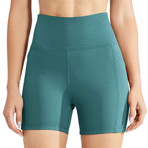 Concevez vos propres shorts de compression pour femmes en couleur unie, respirants, écologiques, en spandex/polyester, couleurs et tailles personnalisables - Product Image 1
