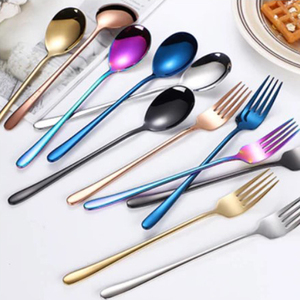 Paires de 2 cuillères de service en métal pour restaurants, finition dorée, couverts décoratifs, manche design, best-sellers - Product Image 4