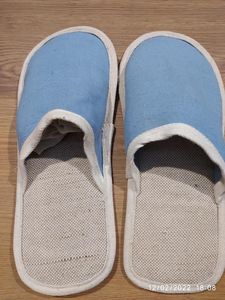 Cotton <b>slipper</b> hotel guest White open toe comfort Eco-friendly disposable guest Soft material Bangladesh made - Product Image 4