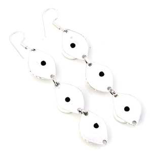 Boucles d'oreilles pendantes en saphir bleu faites à la main, en argent sterling 925, bijoux en pierres précieuses naturelles pour femmes, vente en gros, cadeau - Product Image 3