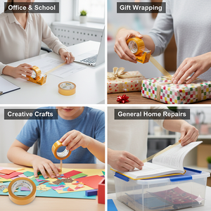 Ruban adhésif transparent BOPP simple face sensible à la pression de qualité supérieure pour l'expédition et le scellage de bouteilles et cartons en plastique – Vente en gros - Product Image 6