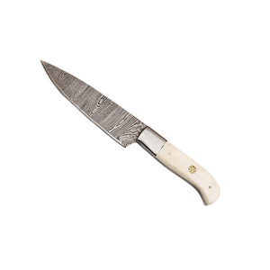 Couteau de cuisine en acier Damas de qualité supérieure avec manche confortable pour trancher, hacher, couper en dés et utilisation générale en cuisine - Product Image 2