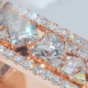 สร้อยคอจี้ตัวอักษรแบบ Iced Out  ผลิตจากห้องปฏิบัติการ  งานสั่งทำพิเศษ  เครื่องประดับฮิปฮอปสุดหรู  ของขวัญส่วนตัวสำหรับผู้ชาย - Product Image 2