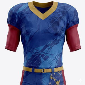 Uniforme de Fútbol Americano Personalizable al por Mayor, Hecho de Poliéster, con Estampado, Diseño Nuevo 2026, Transpirable y de Secado Rápido - Product Image 1