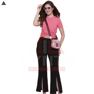 เสื้อครอปท็อปเอวรูด ดีไซน์ใหม่ทันสมัย เสื้อแขนยาวลำลอง สตรีทแฟชั่น เสื้อผ้าผู้หญิง เสื้อครอปท็อป - Product Image 2