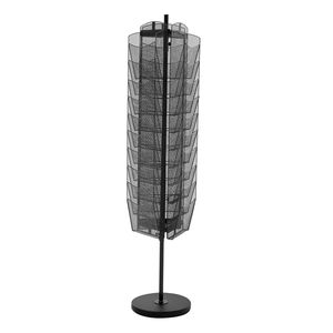 Espositore Portatile da Terra in Metallo per Riviste con 30 Tasche, Espositore Girevole per Brochure, Espositore a Rete per Materiale Pubblicitario - Product Image 1