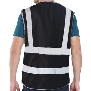 Gilet de sécurité NFPA 2112 jaune haute visibilité, classe 3 ANSI, à fermeture rapide, avec crochets et boucles, résistant aux arcs électriques - Product Image 4