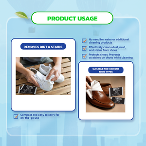 Lingettes portables non tissées pour baskets – Nettoyage ultra-efficace des chaussures – Format compact pour voyage – Adultes – Tous types – Fournisseur OEM en gros - Product Image 5