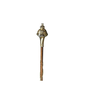Masse de cérémonie MEGA BALL HEAD style écossais pour tambour-major et fanfare, en acier inoxydable, accessoire d'instrument de musique - Product Image 6