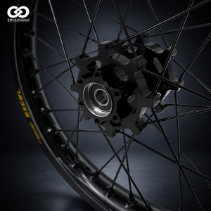 Ensemble de roues tout-terrain <span class=keywords><strong>KKE</strong></span> 19/16 pouces, 1.6x19 avant, 1.85x16 arrière, moyeux colorés pour Surron Light Bee - Product Image 4
