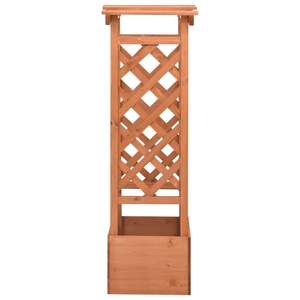 Jardinera de Madera de Abeto con Arco de 19.3''x15.4''x46.1'', Elegante Valla y Puerta para Jardín - Product Image 3