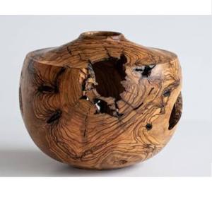 Jarrón de Madera de Acacia con Diseño Único, Jarrón de Madera Hecho a Mano para Decoración del Hogar, Acabado Liso Rústico y Elegante - Product Image 2