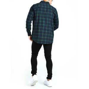 Camisa de franela a cuadros de manga larga de calidad premium para invierno, informal, de moda, al por mayor, personalizada, estilo chaqueta de moto y jersey de carreras. - Product Image 4