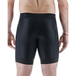 Shorts de compression sans couture en satin non tissé écologiques pour hommes, idéaux pour la gym, le fitness et la course à pied - Taille élastique de haute qualité, OEM - Product Image 6