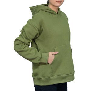 เสื้อฮู้ดผ้าฝ้ายแท้ 100% สีพื้น ระบายอากาศได้ดี ไม่บุซับใน เหมาะสำหรับฤดูหนาว สวมใส่สบาย มีกระเป๋าหน้า สำหรับผู้หญิง - Product Image 2