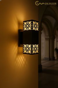 Modern/Japanese Constant <b>Light</b> Viet Nam 3500K (Warm White) Steel/inox LED Decoration Wall <b>Light</b> for Living Room Bedroom Hallway - Product Image 2