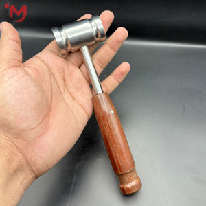 Maillet chirurgical orthopédique en acier inoxydable avec manche en bois, instrument manuel de classe I - Product Image 1