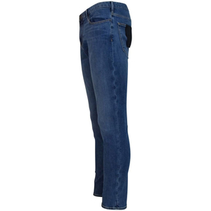 Jeans en denim extensible pour homme, coupe ajustée, confortable, décontracté, élégant, personnalisable, respirant, écologique, 100% coton, bleu, noir, délavé - Product Image 2