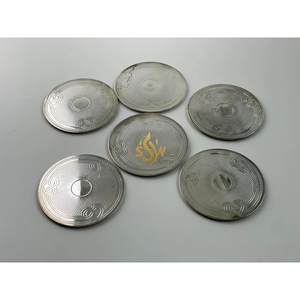 <b>Large</b> Metal Coasters in Premium Quality with Stylish Design Perfect for Hotel and Restaurant Table Tops Home Kitchenware Supply - Product Image 6