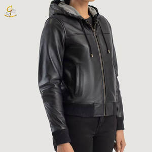 Sweat à capuche zippé en tricot noir pour femme, design minimaliste, veste à capuche décontractée, streetwear, mode hiver, imperméable, séchage rapide, USA Europe - Product Image 1