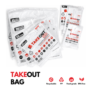 Bolsas de Plástico LDPE para Llevar Comida, Grado Alimenticio, Transparentes, con Asa, Reutilizables, Extra Pequeñas 10x40cm, Hechas en Indonesia - Product Image 4