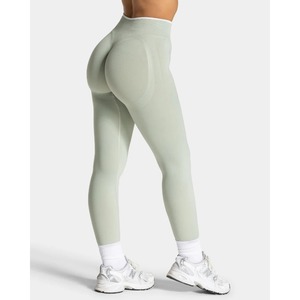 High Waist Seamless Full Length Printed Yoga <b>Leggings</b> Spandex Nylon Four-Way Stretch Breathable Quick Dry Elastic Waist <b>Pockets</b> - Product Image 3