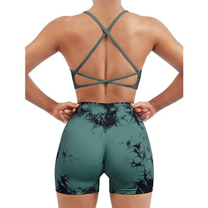Ensemble short et soutien-gorge de yoga pour femme, tissu extensible léger, évacuation de l'humidité, parfait pour le fitness - Product Image 5