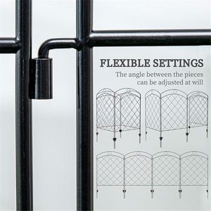 Recinzione in vinile anti-roditori da 6 piedi, zincata a caldo, con cancello per la privacy del giardino - Product Image 6