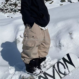 Pantalon cargo ample pour homme, décontracté, avec poches latérales, taille élastique et chevilles ajustables - Product Image 3