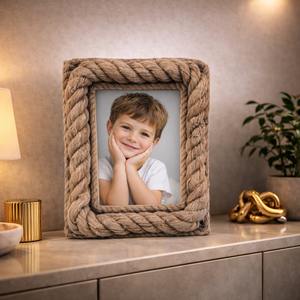 Eco Sustainable Bamboo Resin Photo <b>Frame</b> with Customized Logo Fashionable Design for Green Home Decor and Corporate Gifts - Product Image 4