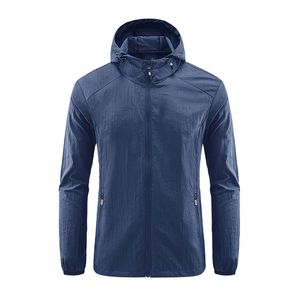 Nouvelle veste coupe-vent élégante pour homme avec fermeture éclair, légère et décontractée, en polyester, idéale pour l'hiver - Product Image 1
