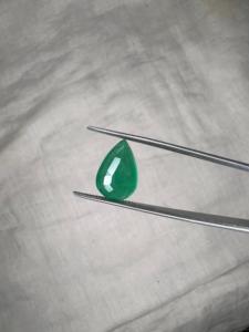 Émeraude naturelle zambienne de 4,06 carats, taille poire, pierre précieuse verte de qualité supérieure pour la fabrication de bijoux fins, vente en gros - Product Image 3