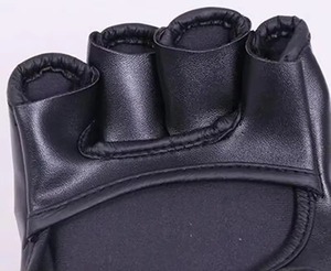 Gants de MMA rouges de qualité supérieure avec motif griffe, gants de grappling professionnels pour arts martiaux, entraînement de sparring, gants de boxe à paume ouverte - Product Image 5