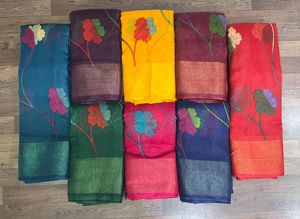 Tela de Algodón Bordada y Tejida de Peso Medio, Material de Secado Rápido para Prendas de Vestir, Blazers, Trajes, Vestidos, Saris, para Niñas y Mujeres, Artículos en Stock - Product Image 2