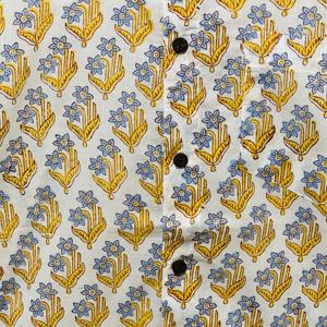 Camisa de Algodón Premium para Hombre |   Estampado Floral Hecho a Mano |   Ropa Étnica de Diseñador de Manga Larga - Product Image 5