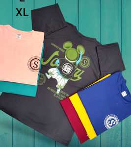 เสื้อยืดออกกำลังกายขนาดใหญ่สำหรับผู้ชายจากอินเดียเสื้อยืดพิมพ์ลายโลโก้ขนาดพลัสไซส์ - Product Image 3