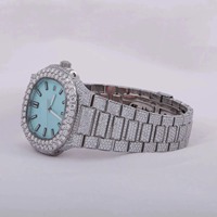 Montre chronographe de luxe pour homme Privaa Jewels, boîtier carré, bracelet en acier inoxydable et cuir, cadran analogique-numérique, étanche