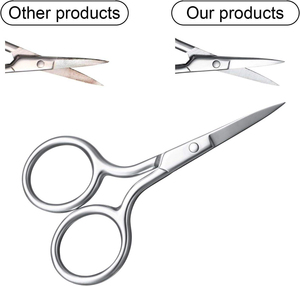 Ciseaux à ongles professionnels en acier inoxydable, lame droite, outil de coupe des cuticules, ciseaux de précision à pointe fine - Product Image 4